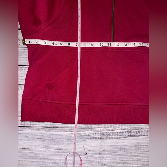 Lululemon Scuba Oversized Half-Zip Hoodie - M/L Pomegranate NWT - Picture 8 of 11